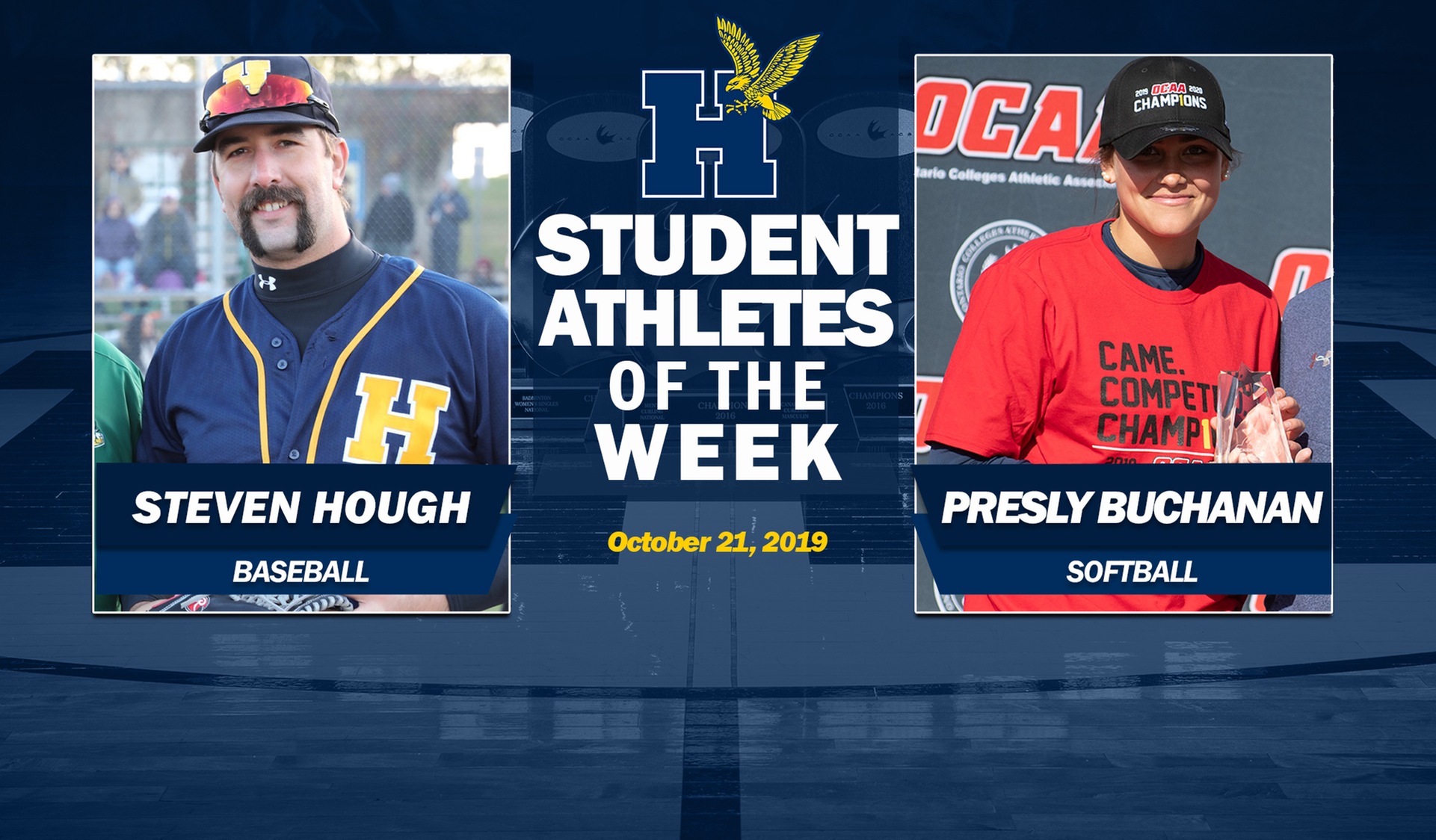 Hough, Buchanan Earn Humber Student-Athlete of the Week Honours
