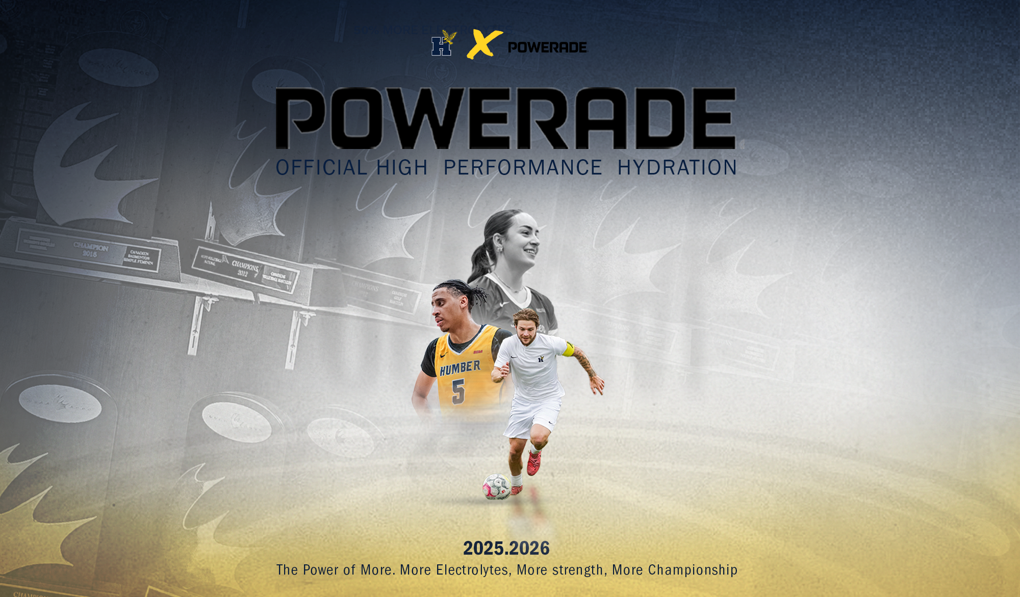 Humber Athletics partners with Powerade for the 2025-26 season