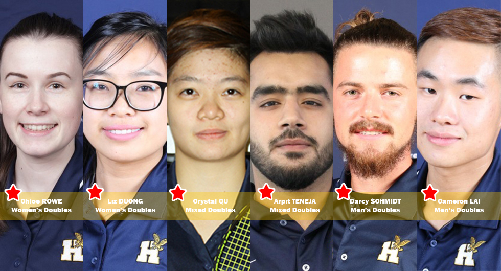 SIX HAWKS NAMED OCAA BADMINTON ALL-STARS