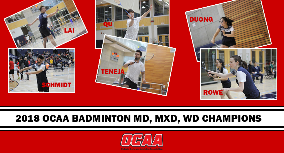 HAWKS ROLL TO THREE OCAA BADMINTON TITLES ON SATURDAY