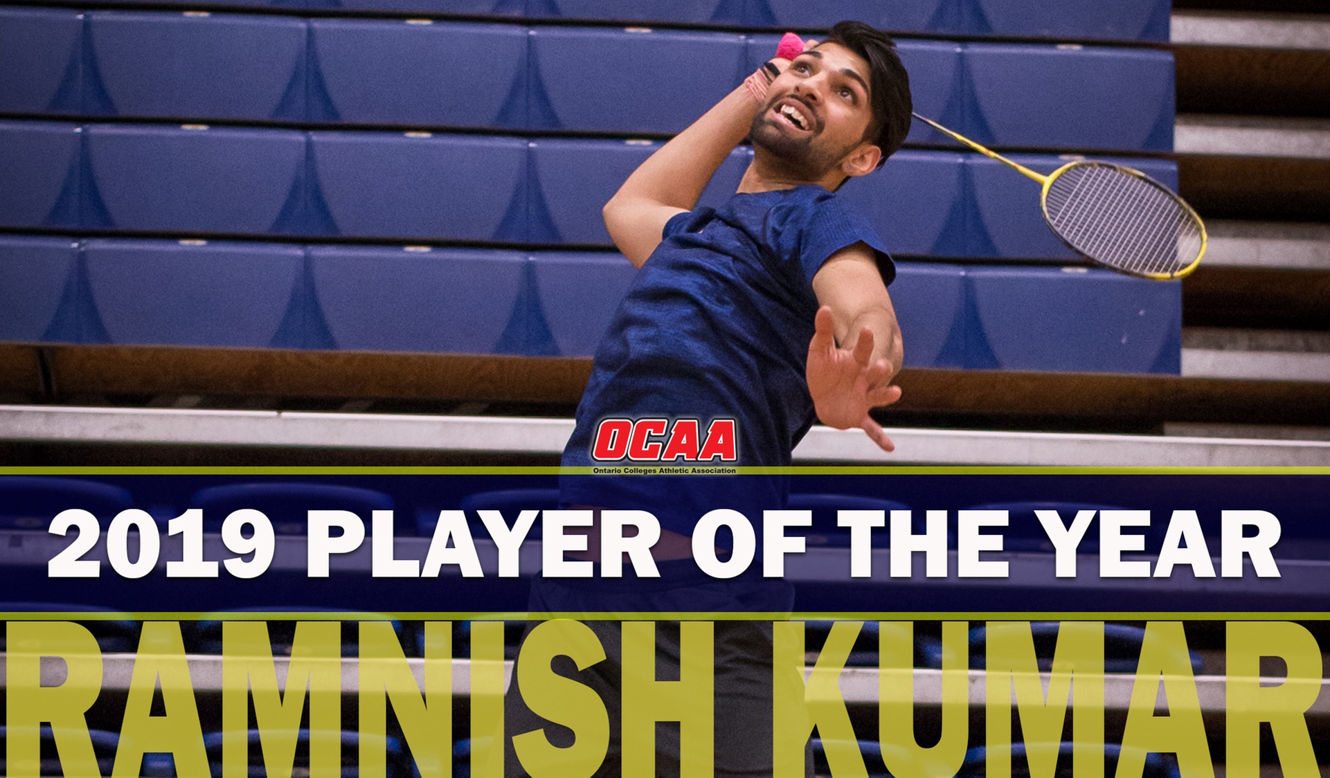 HAWKS RAMNISH KUMAR NAMED OCAA BADMINTON PLAYER OF THE YEAR