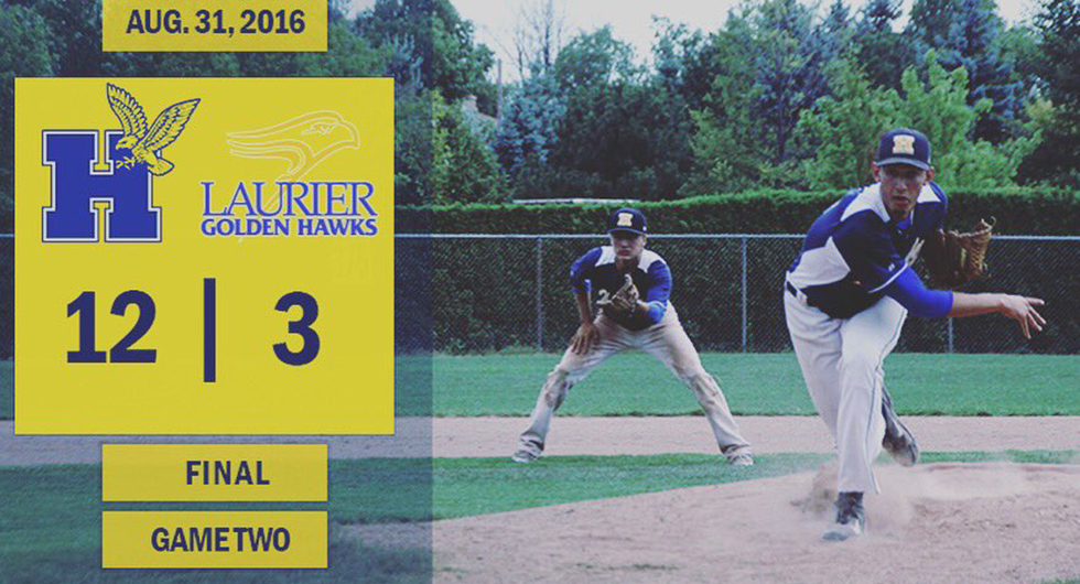 HAWKS COMPLETE SWEEP OF LAURIER WITH 12-3 VICTORY