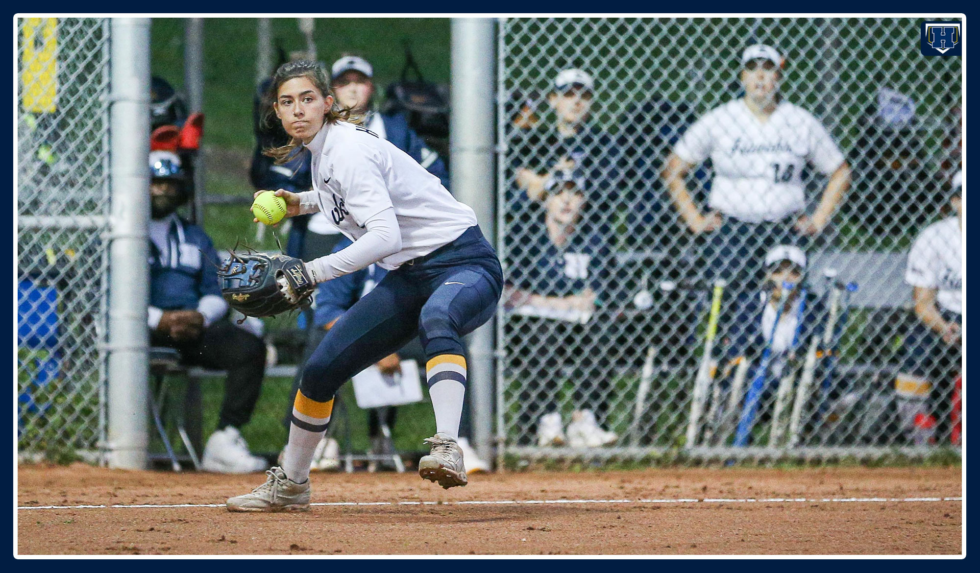 Ferreira fields a ball at third and readies to throw to first base