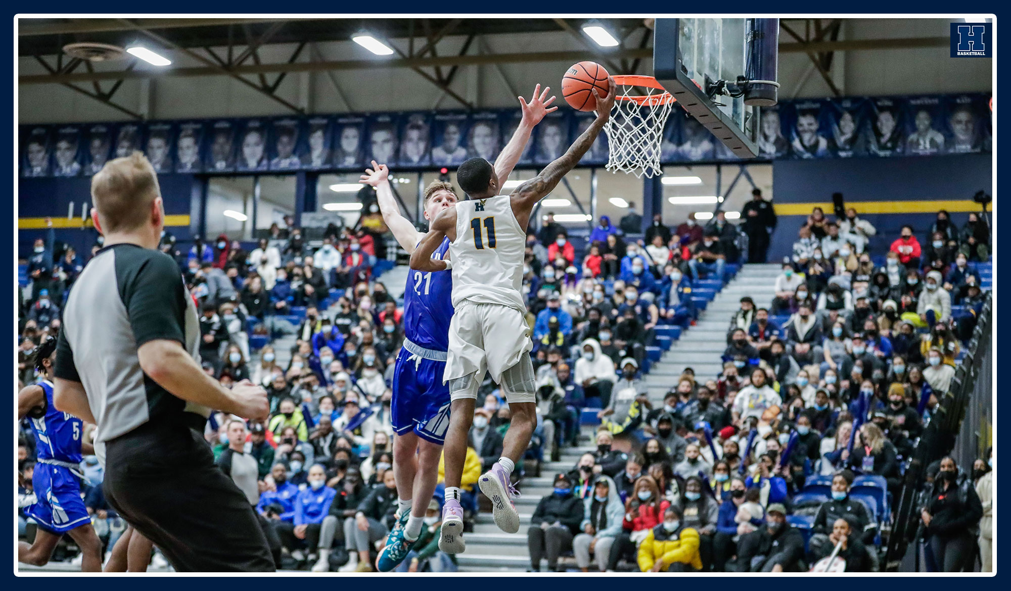 Kevin Otoo goes for a layup
