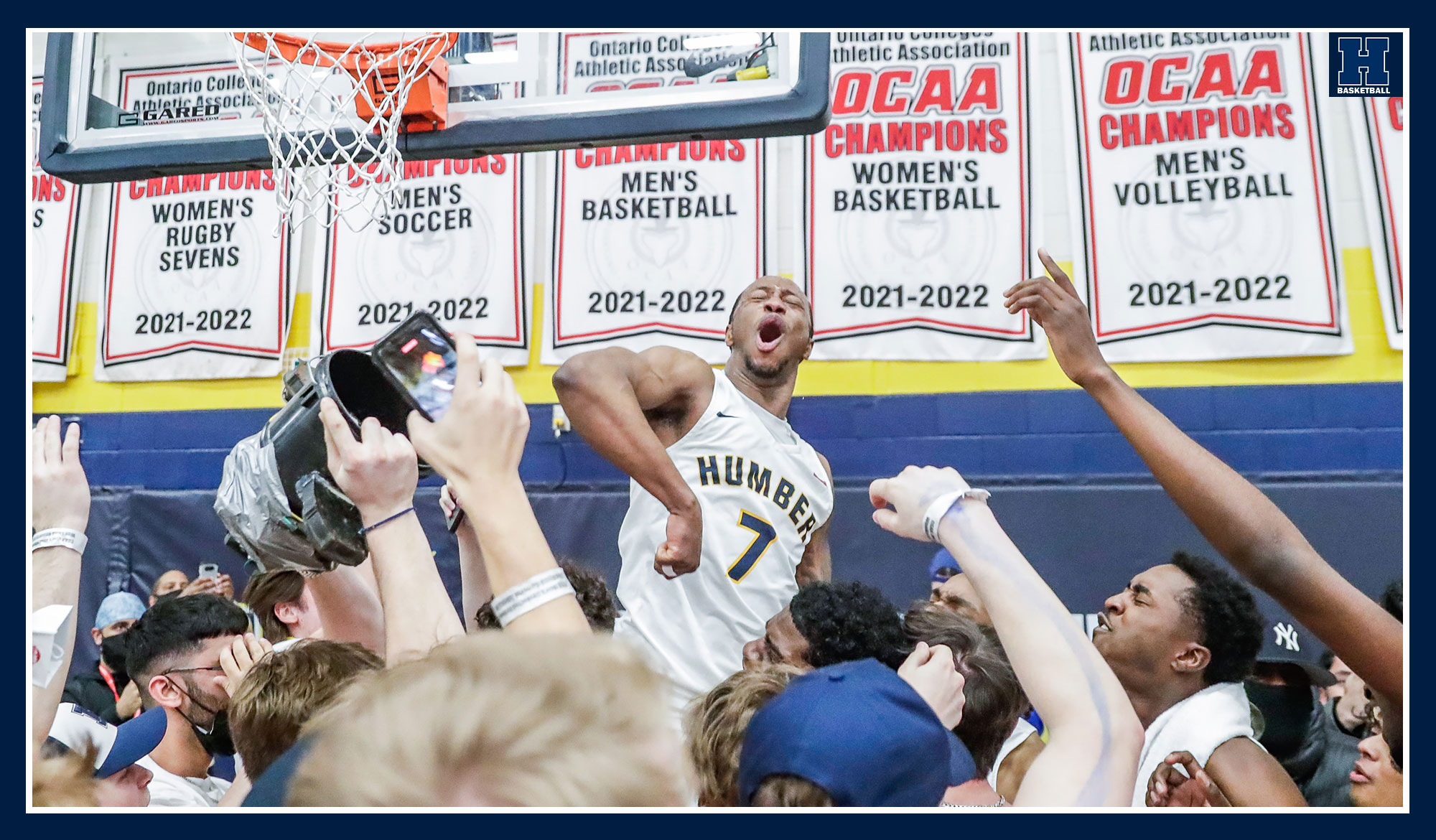 Cascart celebrating winning the national championship
