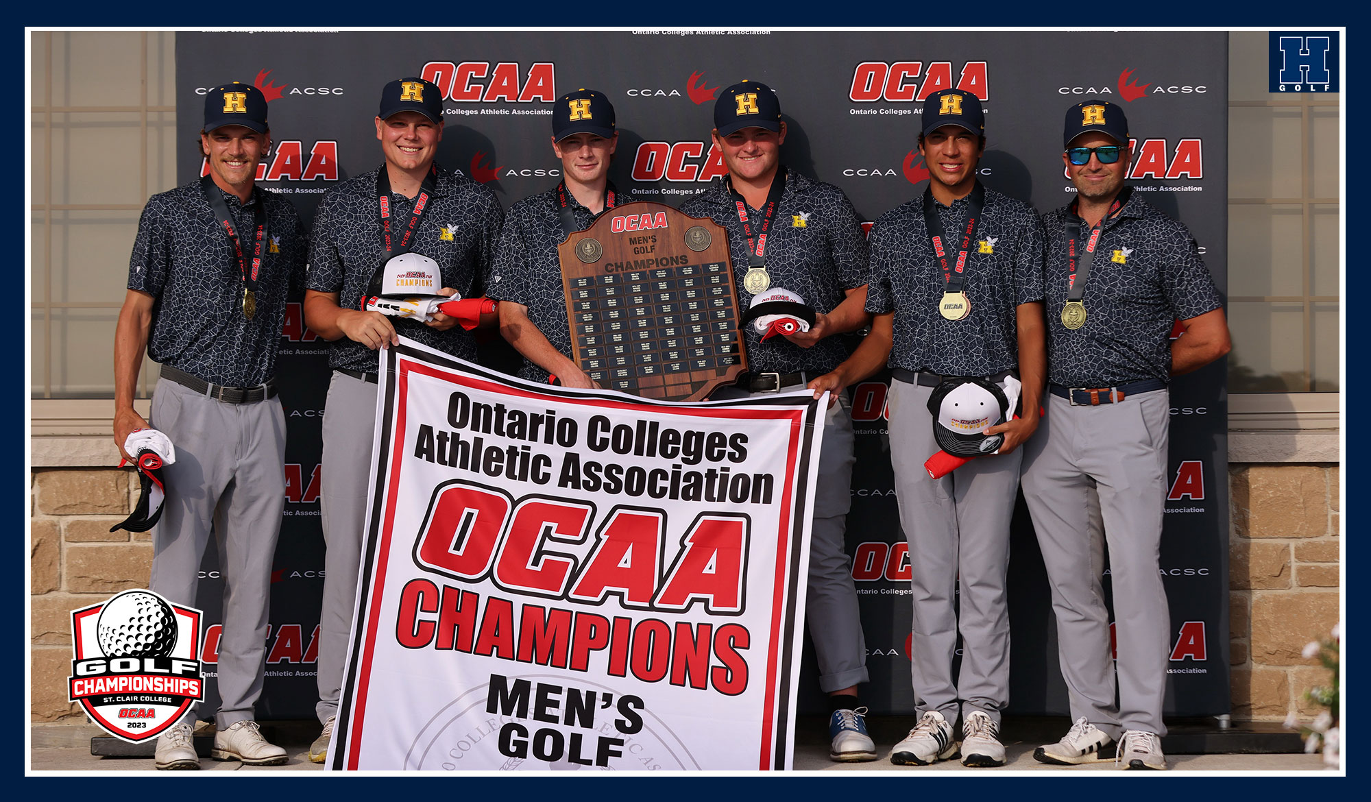Men's golf championship team photo