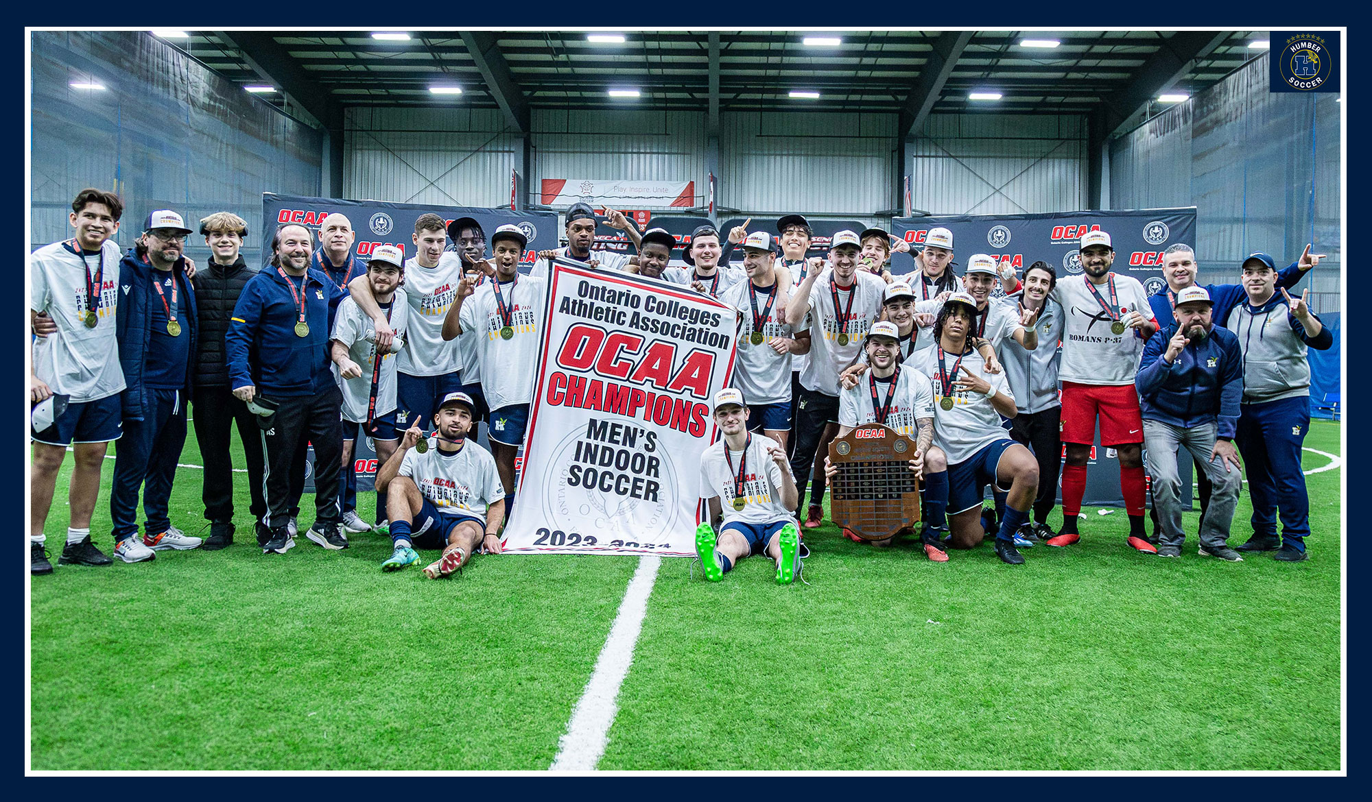 Men's Soccer captures indoor provincial title