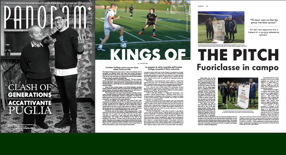 HAWKS MEN'S SOCCER FEATURED IN PANORAM ITALIA