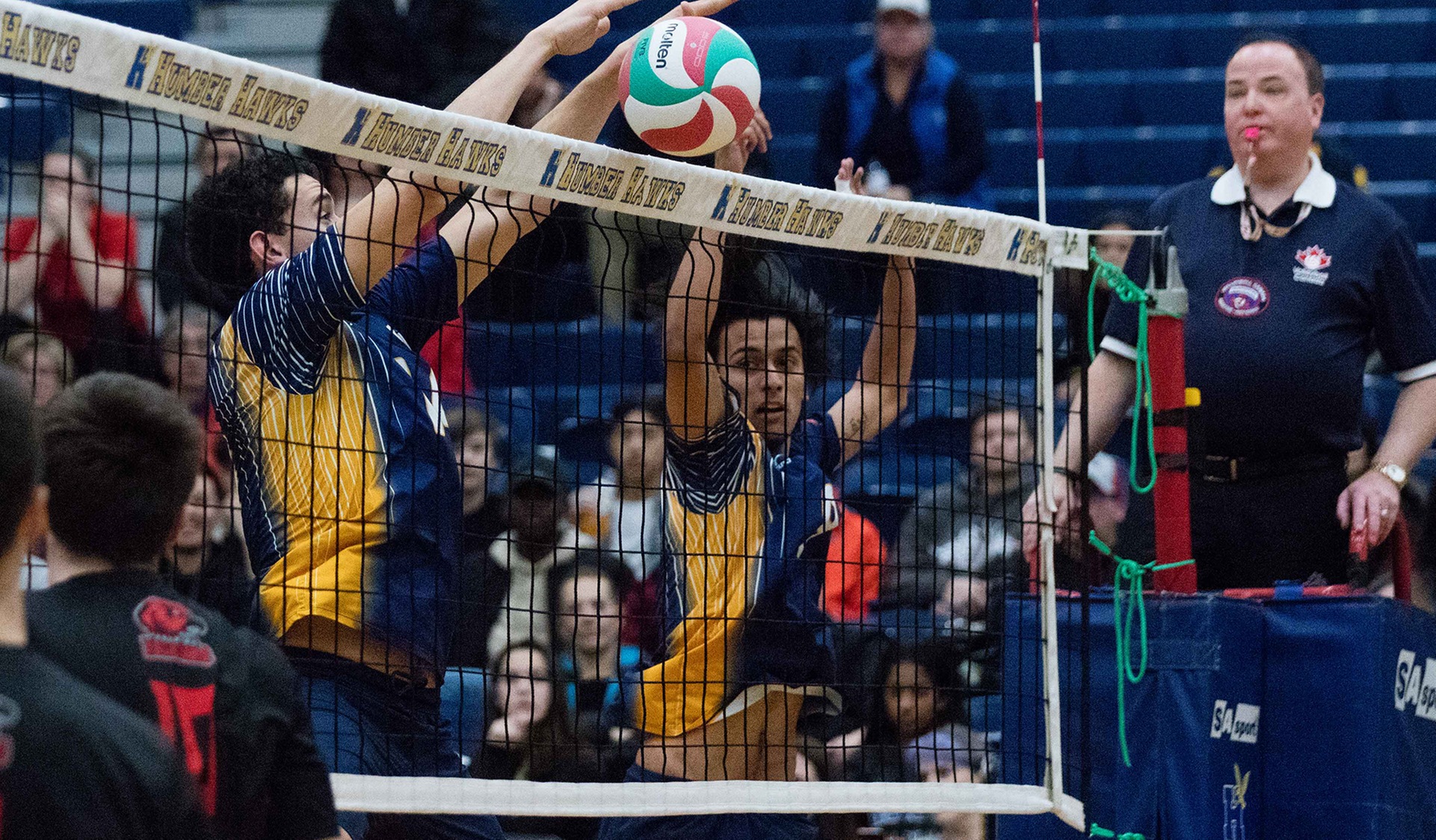 HAWKS BATTLE BUT LOSE TO #1 FALCONS IN THREE STRAIGHT SETS