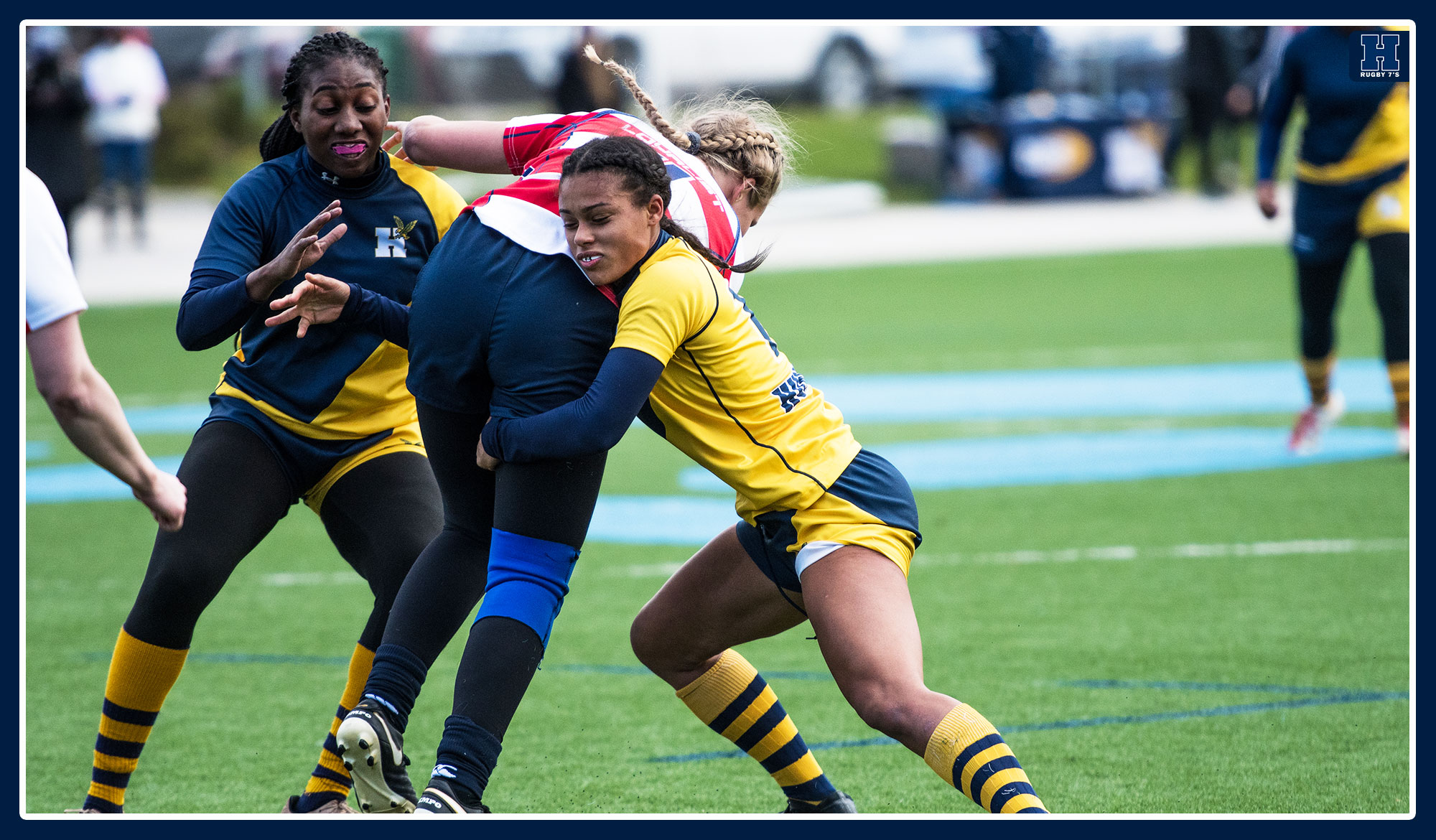 Daniella Grant makes a tackle