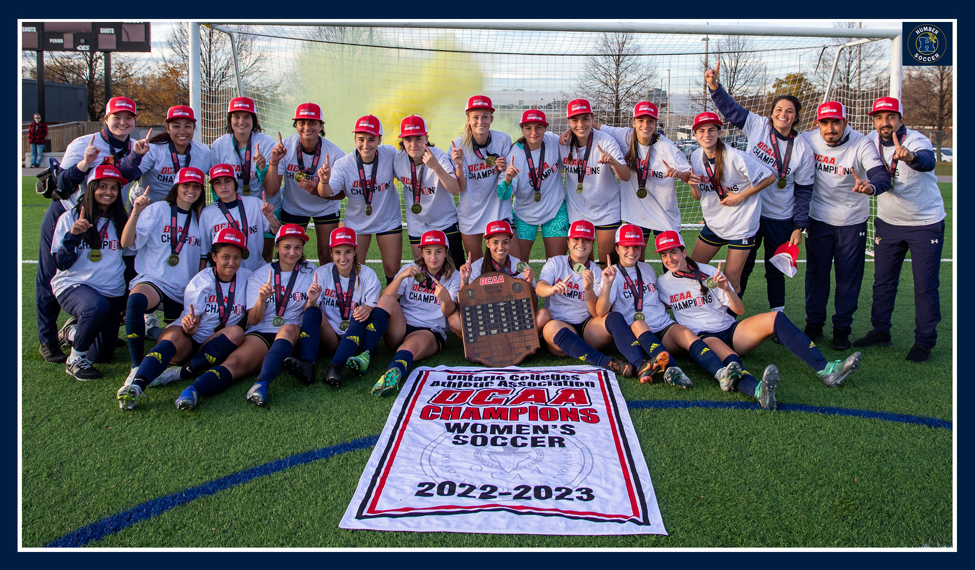 Humber women's soccer banner photo