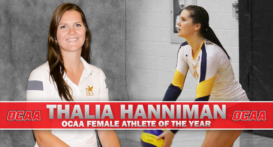 THALIA HANNIMAN NAMED OCAA FEMALE ATHLETE OF THE YEAR