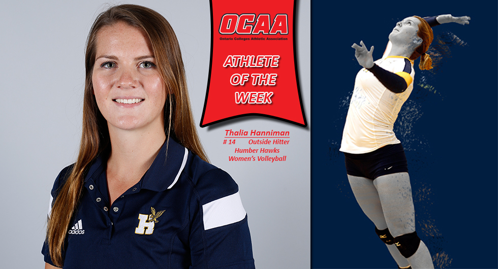 HAWKS HANNIMAN NAMED THE OCAA ATHLETE OF THE WEEK