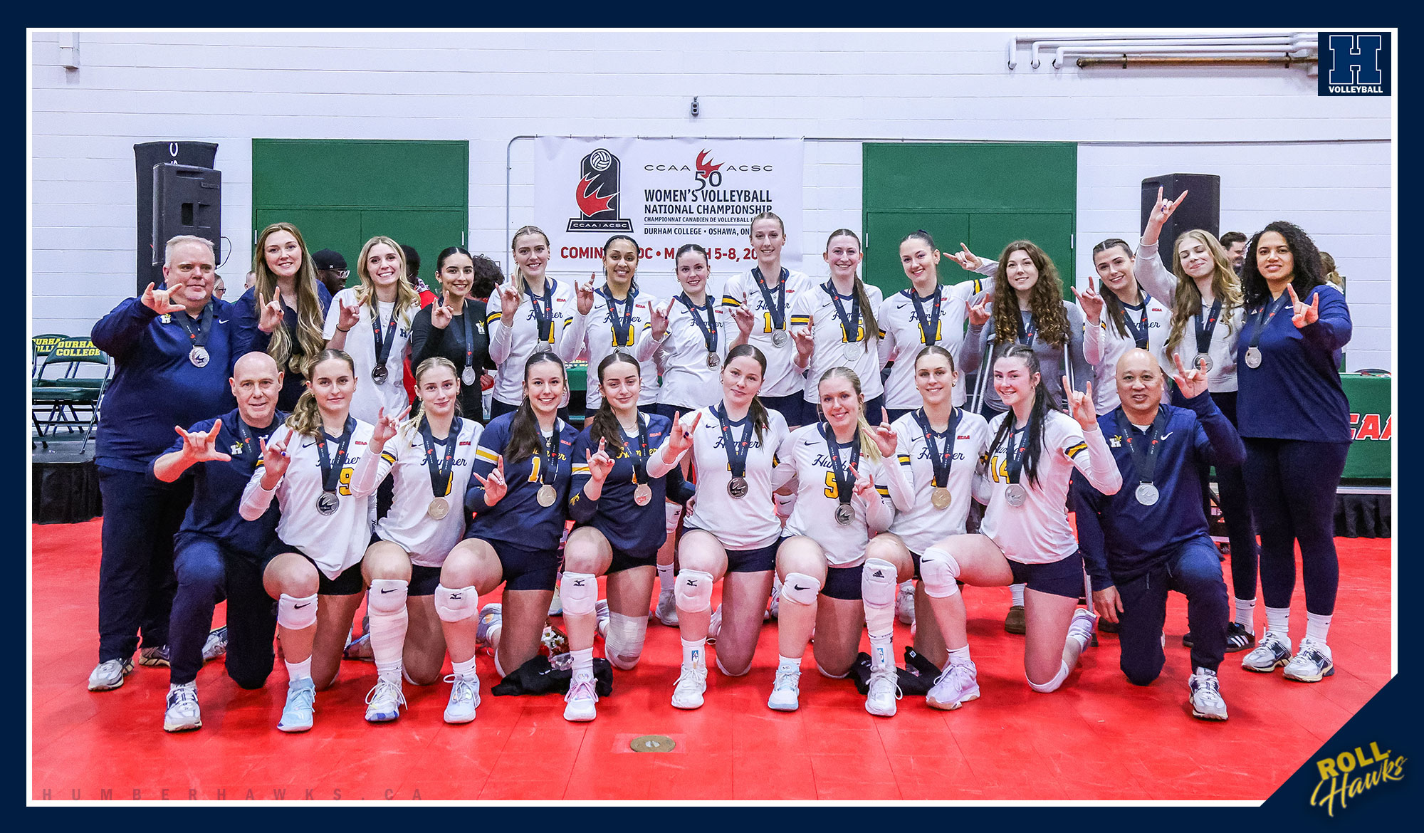 Women's Volleyball makes history, captures CCAA silver medal